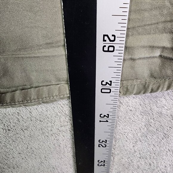 Mens Green Magellan Fishing Shirt Button Down Short Sleeve Vented Cotton Size L - Picture 8 of 9